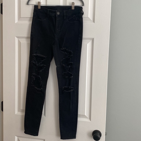 Destroyed American Eagle High rise Jeggings bundle - Picture 7 of 8